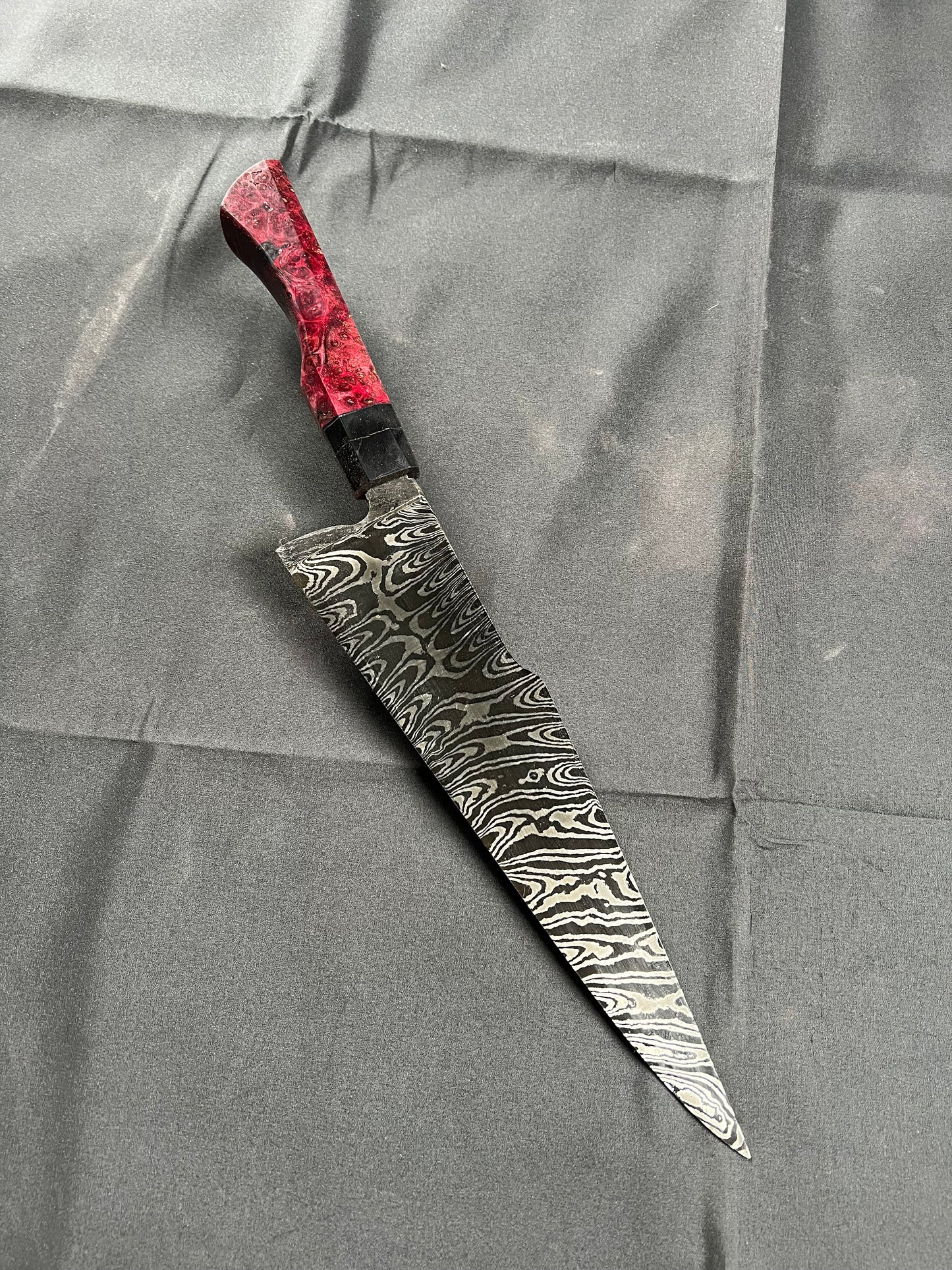 Twist Damascus French Knife