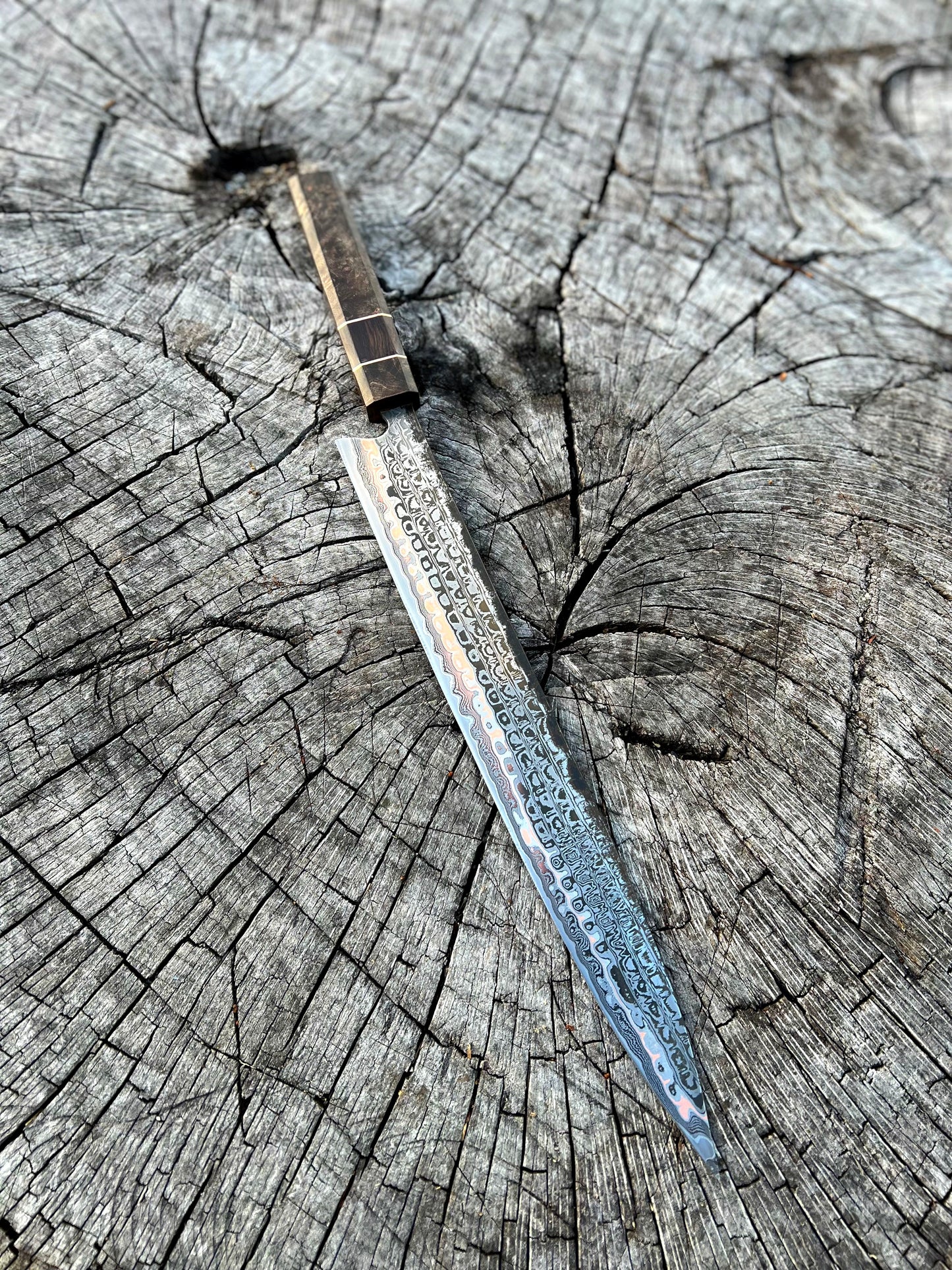 Double Damascus Cumai Sujihiki