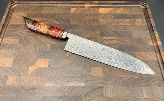 Raindrop Damascus Gyuto