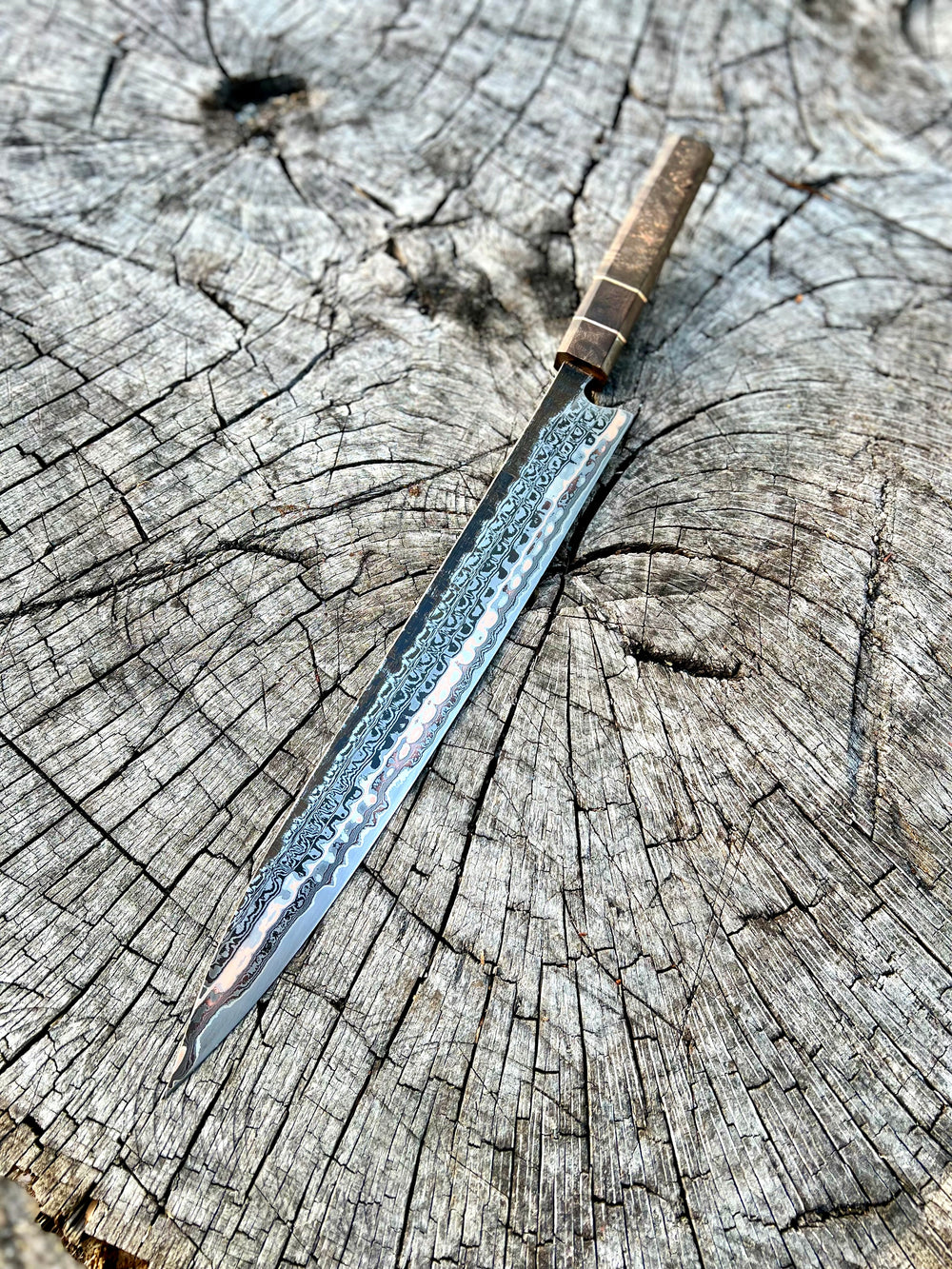 Double Damascus Cumai Sujihiki