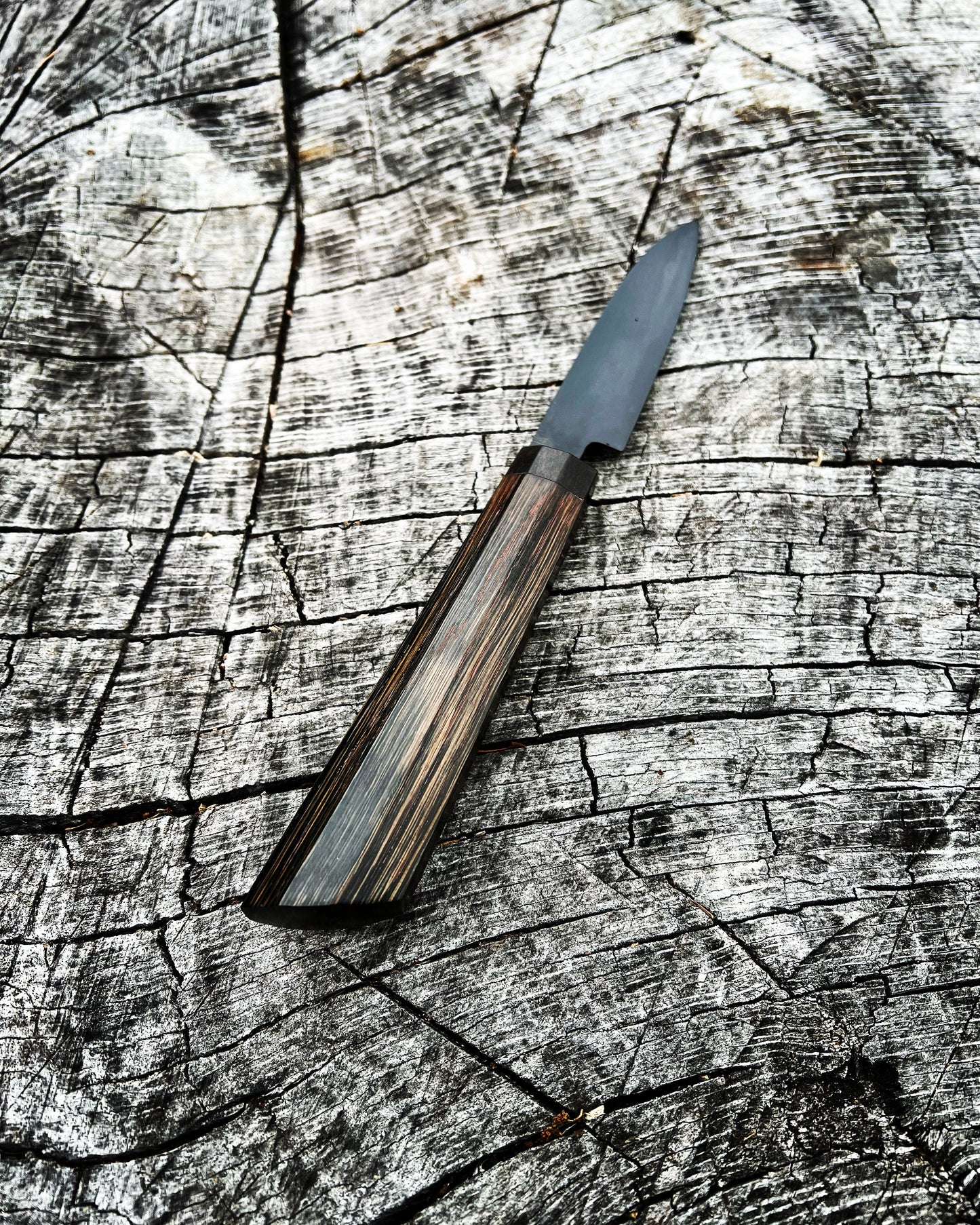 Ancient Bog Oak High Carbon Paring Knife
